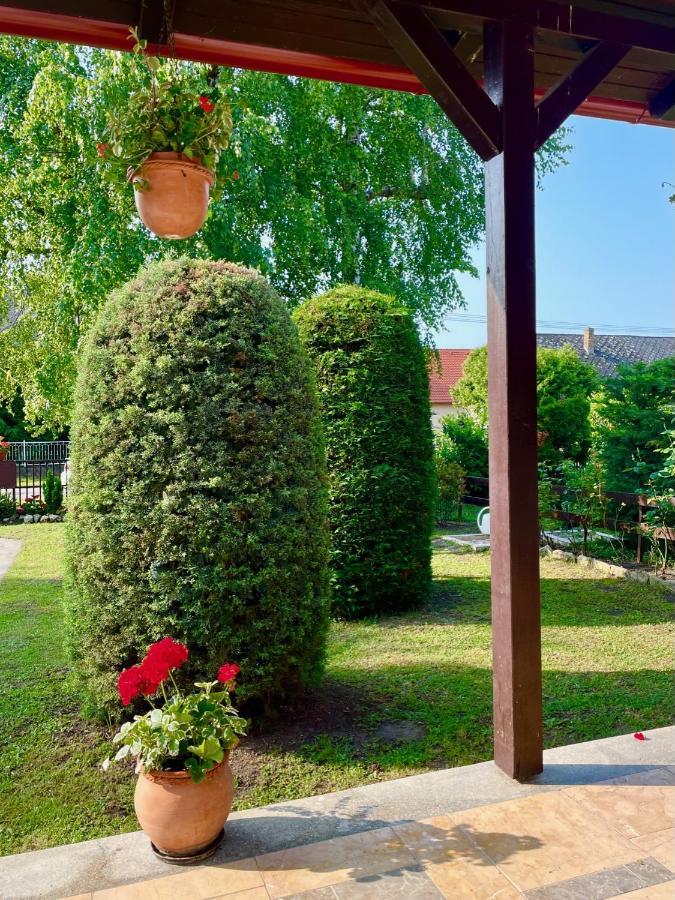 Rózsa nyaralóház Balatonboglár Esterno foto